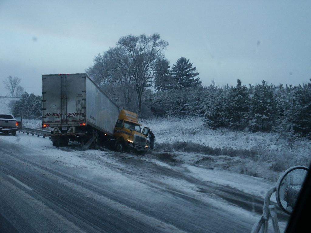 texas car accident due to snow